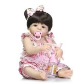 56 CM Dolls Corpo Silicone Boneca Menina Boneca Brinquedo Realista Princesa Brinquedo