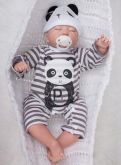 Bonecas Reborn Toddler 20 '' artesanal bebê Lifelike Silicone Vinyl Boy Doll